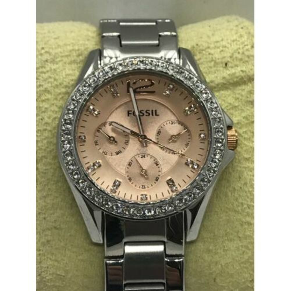 Fossil ES3725 Women's Watch Multi Function Analog Stainless Steel 38mm Case D147